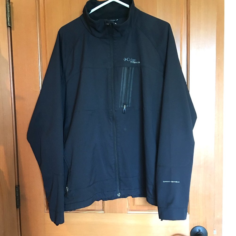 Columbia Titanium Full Zip Men's XXL Jacket Black